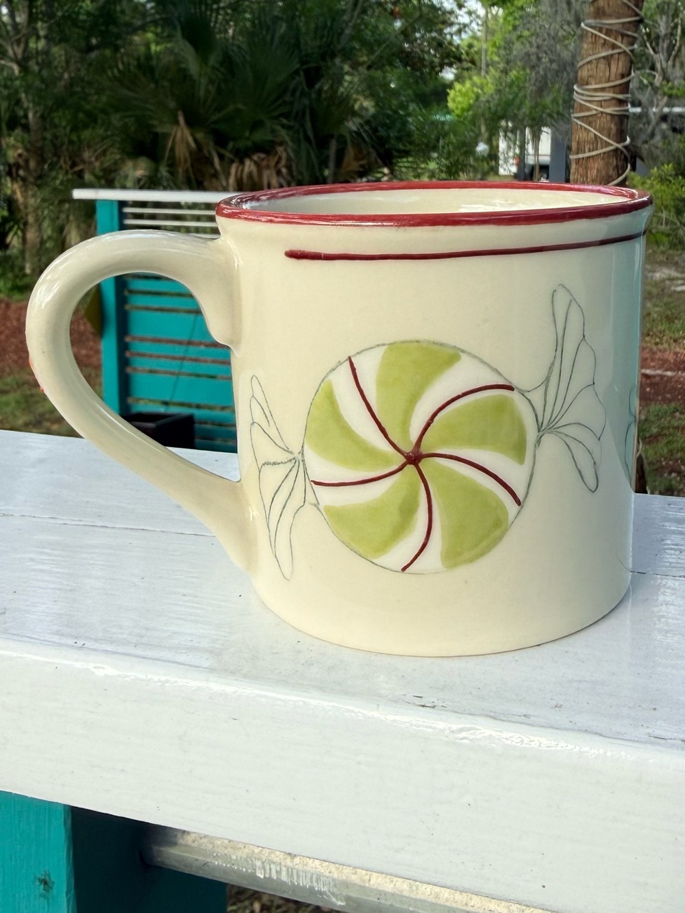 Christmas in July Starbucks Barista Hartstone Holidays Mug Peppermint Candy